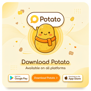POTATO品牌 - Potato聊天软件直播功能：直播教学、直播带货、直播互动